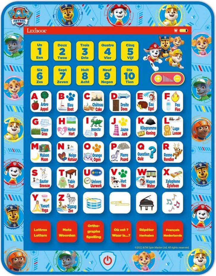 Paw Patrol Tablet Educatief NL/FR, Kinderen en Baby's, Speelgoed | Educatief en Creatief, Zo goed als nieuw, Ophalen of Verzenden
