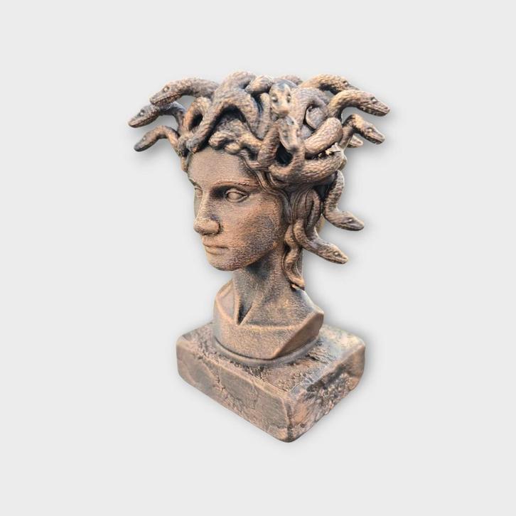 Bust of a Gorgon sisters statue - handpainted home decor myt, Verzamelen, Beelden en Beeldjes, Nieuw, Verzenden