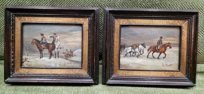 Fr. Morèl (XIX-XX) - Scene militari, Antiek en Kunst, Kunst | Schilderijen | Klassiek