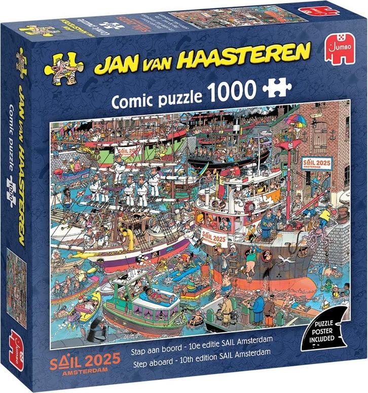 Jan van Haasteren - Stap aan Boord (10e Editie SAIL, Hobby en Vrije tijd, Denksport en Puzzels, Nieuw, Verzenden