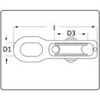Katrol met twee vaste ogen, Doe-het-zelf en Verbouw, Ophalen of Verzenden, Nieuw