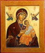 Ikoon afbeelding Moeder Gods Tichvinskaja, Rusland 20e eeuw, Antiek en Kunst, Antiek | Religie