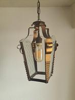 Plafondlamp - Glas, Messing - Hallamp, Antiek en Kunst