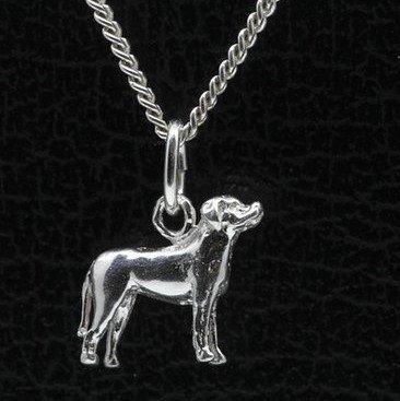 Zilveren Duitse pincher oren ongecoupeerd ketting hanger ..., Sieraden, Tassen en Uiterlijk, Kettinghangers, Verzenden