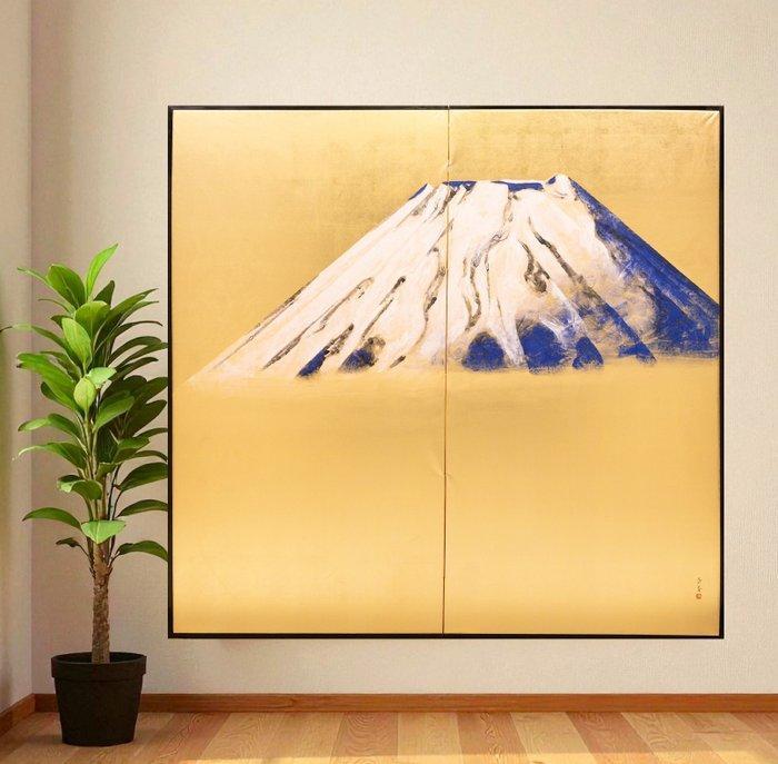 Bybu kamerscherm - Papier, Hout, Een Japans tweedelig, Antiek en Kunst, Antiek | Overige Antiek