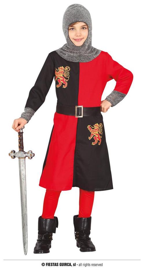 Ridder Outfit Kind Rood/Zwart Aglove, Kleding | Heren, Carnavalskleding en Feestkleding, Nieuw, Ophalen of Verzenden