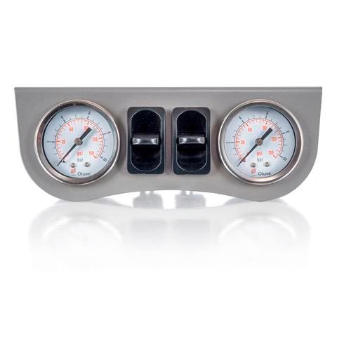 Universeel Inbouw Manometerpaneel 2-weg Systeem Ø 40 mm Grij, Auto-onderdelen, Ophanging en Onderstel, Nieuw, Universele onderdelen