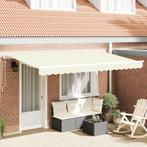 vidaXL Inklapbaar Zonnescherm Crème en Wit Large 4 x 2 m, Verzenden, Nieuw