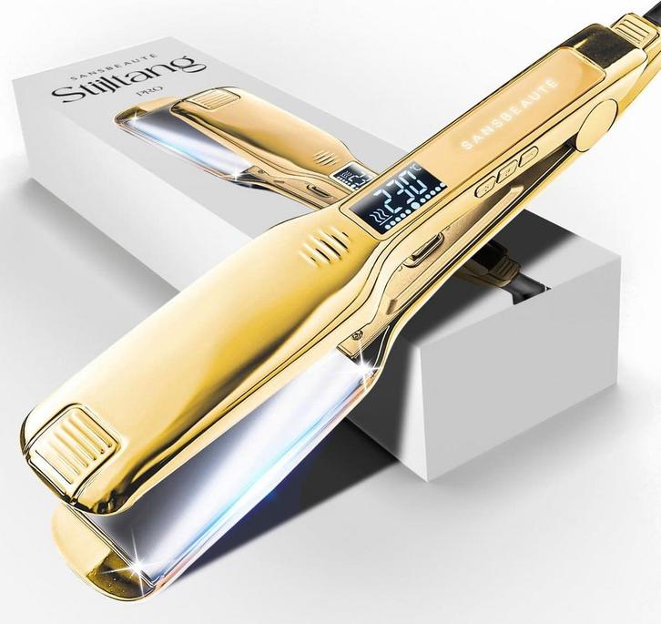 Sansbeauté® Professionele Stijltang 2 in 1 Krultang -, Sieraden, Tassen en Uiterlijk, Uiterlijk | Haarverzorging, Zo goed als nieuw