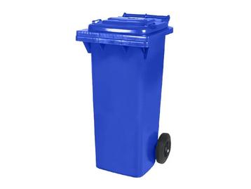 Vuilcontainer 80 liter 2-wiel blauw beschikbaar voor biedingen