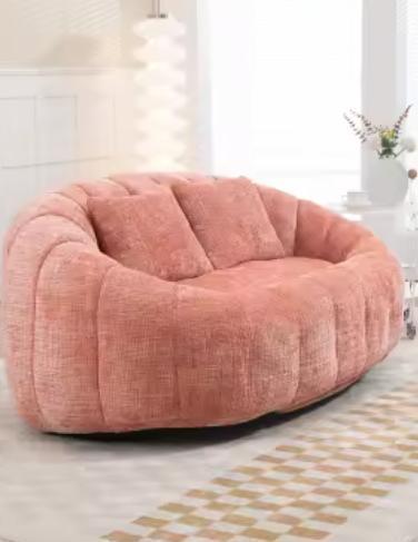Nieuw: Luxe Cloud Chenille Zitbank - Roze of Bruin Design, Huis en Inrichting, Stoelen, Eén, Bruin, Nieuw, Hout, Metaal, Stof
