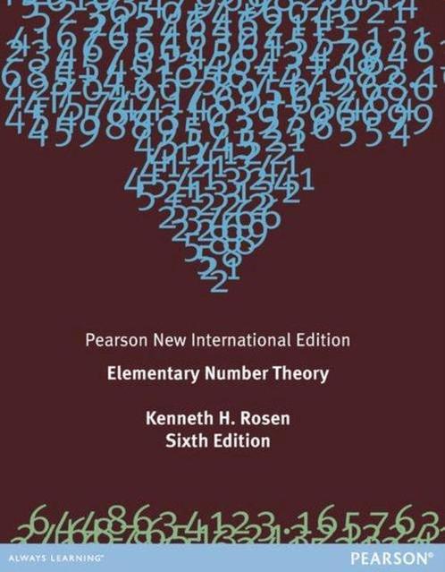 Elementary Number Theory Pearson New Internati 9781292039541, Boeken, Schoolboeken, Zo goed als nieuw, Verzenden