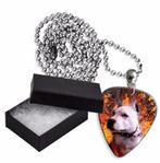 Aluminium plectrum ketting met de afbeelding van een Pitbull, Ophalen of Verzenden, Nieuw