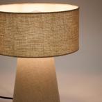*WOONWINKEL* Kave Home Algaida Tafellamp Volledig Stof Beige, Verzenden, Nieuw