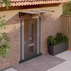 vidaXL Deurluifel 152,5x90 cm polycarbonaat zwart, Tuin en Terras, Verzenden, Nieuw