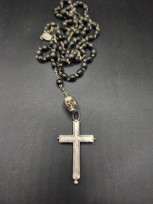 Reliekhouder - Zilver - 1850-1900 - Van het hout van het, Antiek en Kunst, Kunst | Niet-Westerse kunst