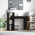 vidaXL Bureau met Opbergruimte in Zwart Eiken 100x40x90 cm, Verzenden, Nieuw