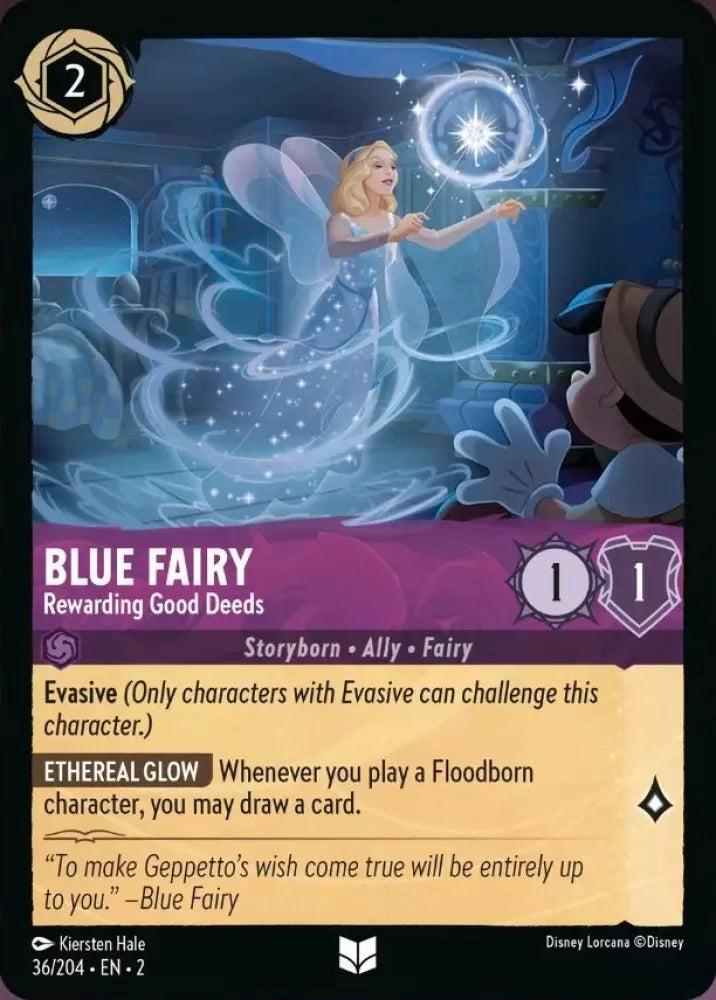 [36/204] - BLUE FAIRY - Rewarding Good Deeds ENG FOIL [M/NM], Verzamelen, Disney, Verzenden