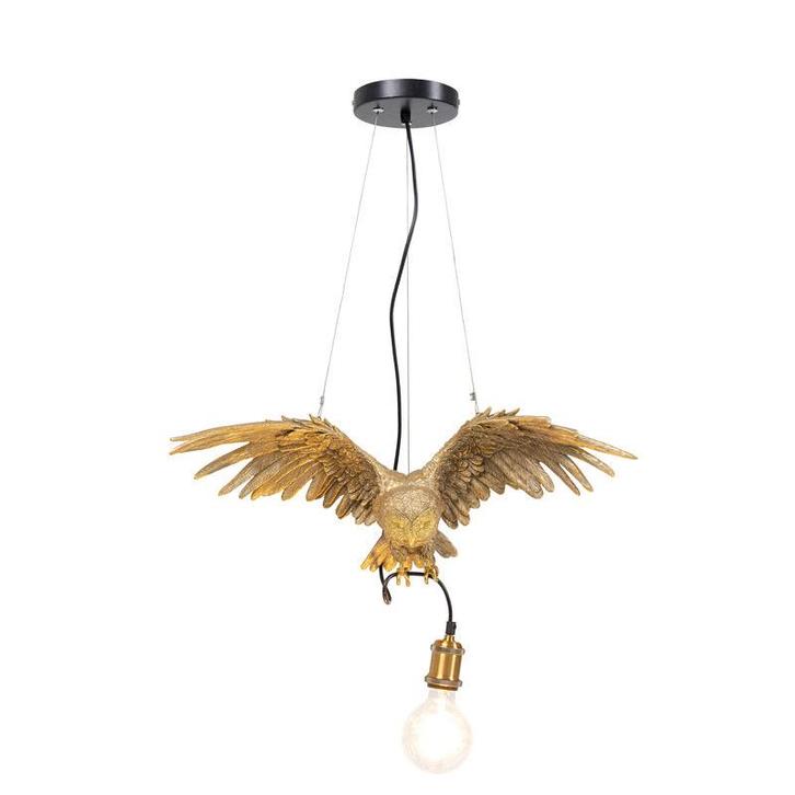 *WOONWINKEL* Kare Design Owl Gouden Uil Hanglamp, Huis en Inrichting, Lampen | Hanglampen, Nieuw, Verzenden