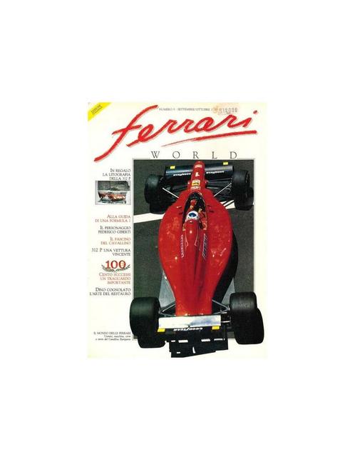 1990 FERRARI WORLD MAGAZIN 9 ITALIAANS, Boeken, Auto's | Folders en Tijdschriften, Ferrari