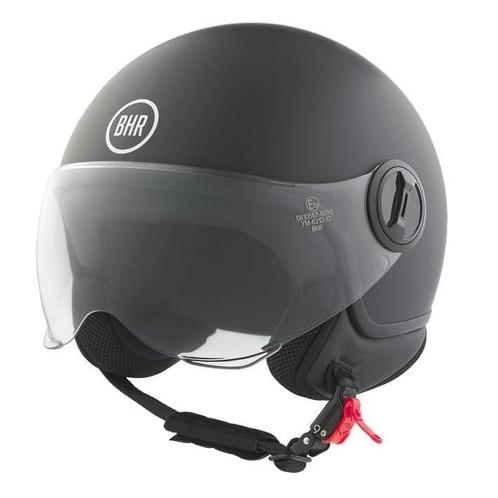 BHR 835 vespa helm mat zwart | ECE 22.06, Motoren, Kleding | Motorhelmen, Nieuw met kaartje, Verzenden