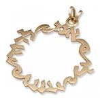 Hebreeuws hangertje 14K goud, met de tekst:Ani ledodi w..., Sieraden, Tassen en Uiterlijk, Kettinghangers, Nieuw