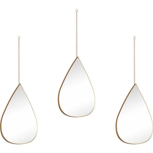Spiegel set - Trion Drop - Decoratieve Spiegels met Ketting, Huis en Inrichting, Woonaccessoires | Spiegels, Nieuw, Ophalen of Verzenden