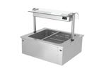 GGM Gastro | Bain-marie inbouw - 0,8m - 2x GN 1/1 - met |, Zakelijke goederen, Horeca | Meubilair en Inrichting, Verzenden, Nieuw in verpakking