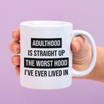 Mok Adulthood is the worst hood, Huis en Inrichting, Keuken | Servies, Verzenden, Nieuw