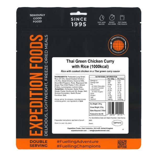 Thaise Groene Kipkerrie met Rijst - Expedition Foods, Diversen, Levensmiddelen