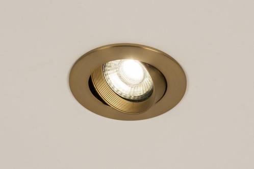 Rietveld Inbouwspots - Goud - Metaal, Aluminium, Huis en Inrichting, Lampen | Hanglampen, Verzenden