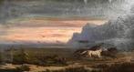 Gustav Adolf Amberger (1831-1896) - Landschaft mit, Antiek en Kunst, Kunst | Schilderijen | Klassiek