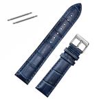 Fako® - Horlogebandje - Echt Leer - 20mm - Croco -, Verzenden, Nieuw