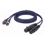 DAP FL25150 2 XLR Female - 2x RCA kabel 1.5m, Muziek en Instrumenten, Kabels en Stekkers, Verzenden, Nieuw