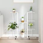 vidaXL Bloemenstandaard met wielen 94,5x24,5x91,5 cm ijzer, Verzenden, Nieuw