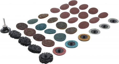 Slijpschijf/steunschijf-set diameter 50 mm 35-dlg, Auto diversen, Autogereedschap, Verzenden