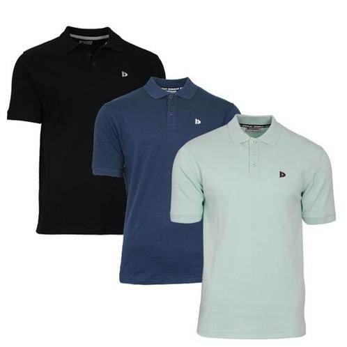 Donnay Donnay Heren - 3-Pack - Polo shirt Noah - Zwart /, Kleding | Heren, Polo's, Nieuw, Verzenden