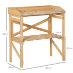 TRUUSK e Plantentafel Met Houten Plank 80 Cm X 40 Cm X 84 Cm, Tuin en Terras, Bloembakken en Plantenbakken, Verzenden, Nieuw