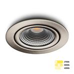Ledisons LED-inbouwspot Vivaro RVS tri-color, Nieuw