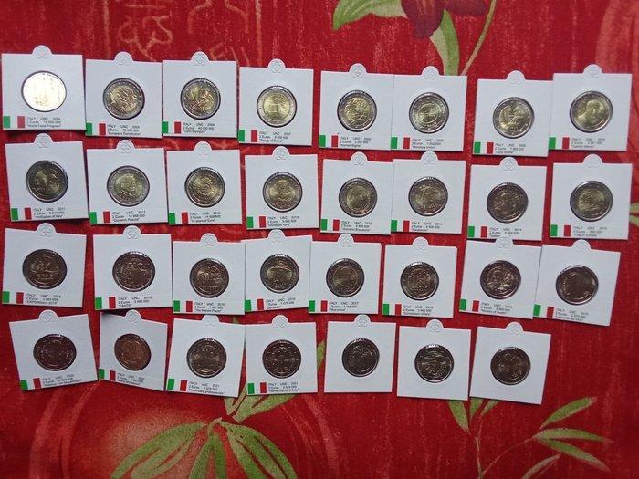 Italië. 2 Euro 2004/2022 (31 monnaies) (Zonder minimumprijs), Postzegels en Munten, Munten | Europa | Euromunten