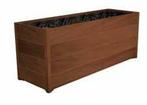 Eikenhouten plantenbak 135x44x45cm - Met bodem, 100 cm of meer, Nieuw, Rechthoekig, 30 tot 60 cm