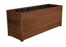 Eikenhouten plantenbak 135x44x45cm - Met bodem, Tuin en Terras, Bloembakken en Plantenbakken, 30 tot 60 cm, 100 cm of meer, Tuin