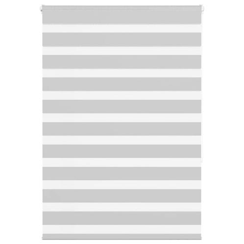 vidaXL Zebra rolgordijn 100x150 cm stofbreedte 95,9 cm, Huis en Inrichting, Stoffering | Gordijnen en Lamellen, Grijs, Nieuw, Verzenden