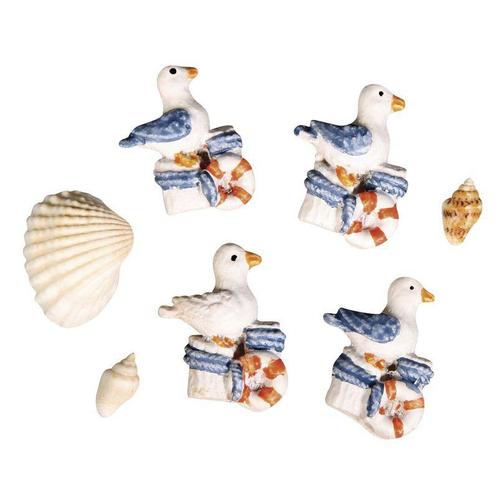 Maritiem polyresin meeuwen en schelpen, 0, 8-2, 7cm. 4, Hobby en Vrije tijd, Knutselen, Nieuw, Ophalen of Verzenden