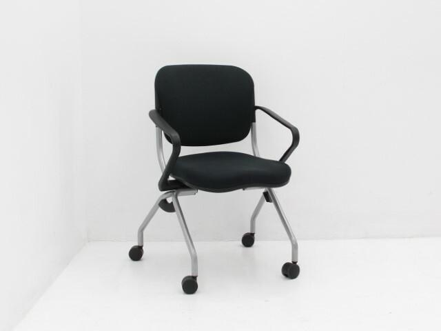 Vergader- conferentiestoel Comforto - zwart - 4-poot, Huis en Inrichting, Stoelen, Gebruikt, Ophalen of Verzenden