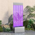 vidaXL Bubbelzuil met RGB LEDs 110 cm roestvrij staal en, Tuin en Terras, Waterpartijen en Fonteinen, Verzenden, Nieuw