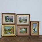 Lijst (5)- met de hand geschilderd - Hout, Canvas -