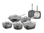 Veiling - Swiss Pro 12-delige Pannenset Grijs - Aluminium, Nieuw