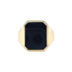 Gouden vintage zegelring met onyx 14 kt, Ophalen of Verzenden, Nieuw
