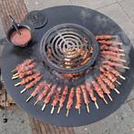 BLISS Plancha Ø100– Extra dik cortenstale basis (4–5 mm), Verzenden, Nieuw, BLISS Holten B.V., Met accessoires